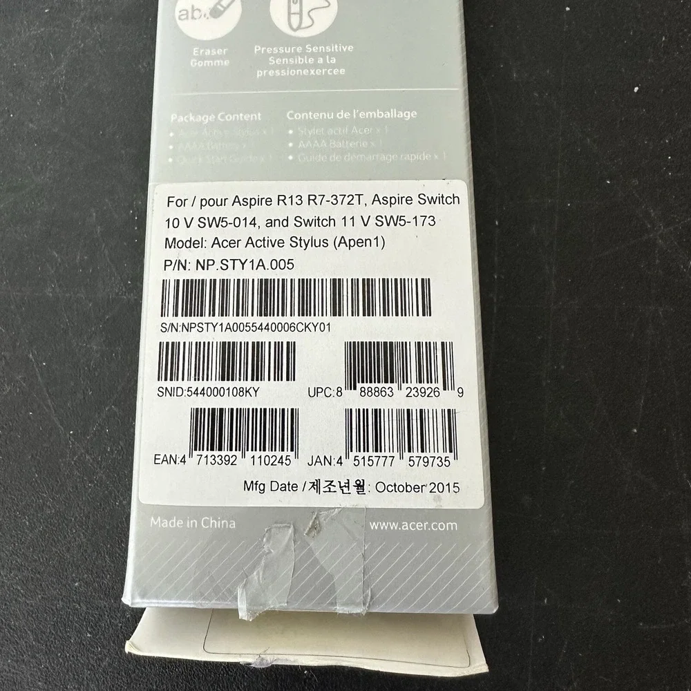 Acer active stylus